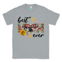 Heather Grey best mom ever with cow Classic Tee - Artiststas
