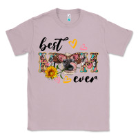 Lilac best mom ever with cow Classic Tee - Artiststas