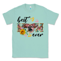 Seafoam best mom ever with cow Classic Tee - Artiststas