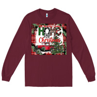 Burgundy christmas homecoming celebration Long Sleeve Tee - CowhideDigitalArt