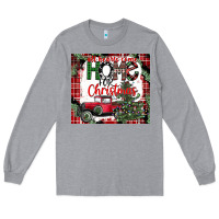 Heather Grey christmas homecoming celebration Long Sleeve Tee - CowhideDigitalArt