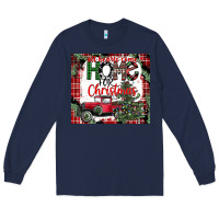 Navy christmas homecoming celebration Long Sleeve Tee - CowhideDigitalArt