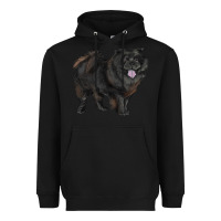 Black black chow chow Heavyweight Hoodie - RanaPortraitStore