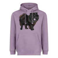 Lavender black chow chow Heavyweight Hoodie - RanaPortraitStore