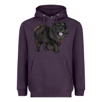 Plum black chow chow Heavyweight Hoodie - RanaPortraitStore