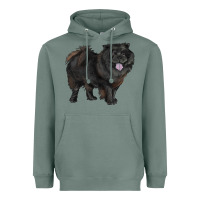 Sage black chow chow Heavyweight Hoodie - RanaPortraitStore