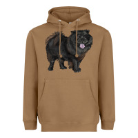 Toasted Coconut black chow chow Heavyweight Hoodie - RanaPortraitStore