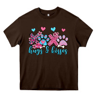 Chocolate Brown xoxo hugs and kisses paws olivia Heavy Core Tee - OliviaCreatesArt