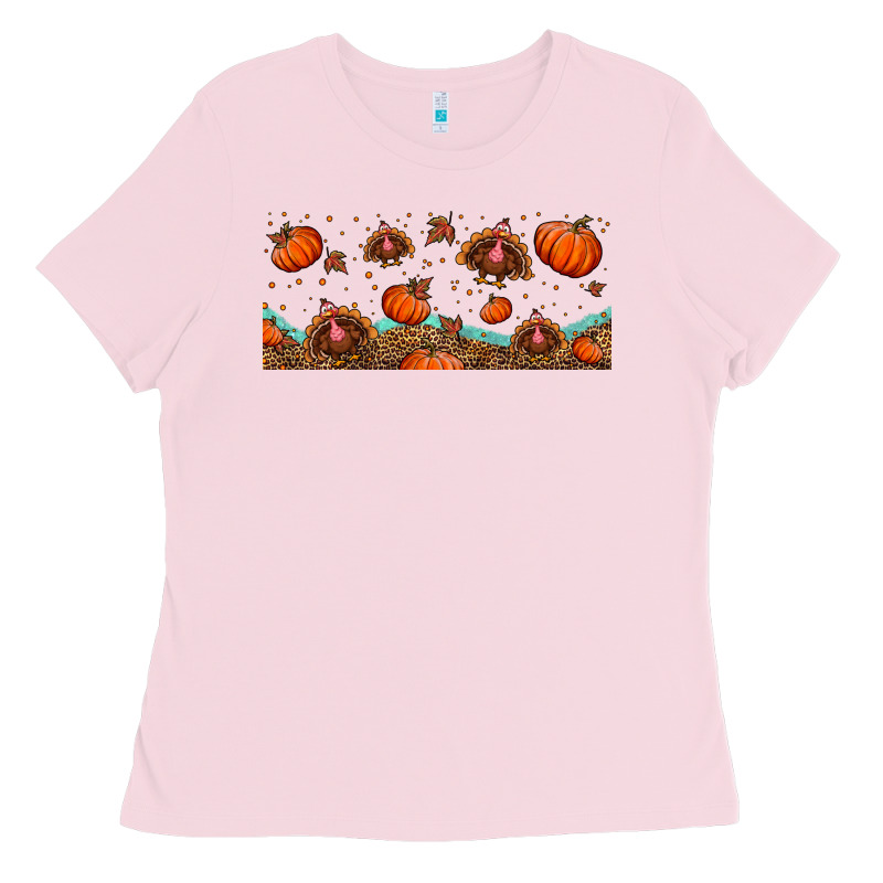 Turkey Thanksgiving Pumpkin Libbey Glass Ladies Tee by BundleAndBundleShop | Teevron