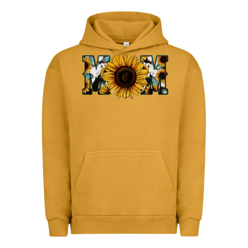 Sunflower Cowhide Mom Urban Hoodie by Jasminsmagicworld | Teevron