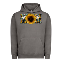 Pigment Tornado Sunflower Cowhide Mom Urban Hoodie - Jasminsmagicworld