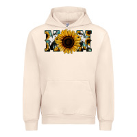 Sandshell Sunflower Cowhide Mom Urban Hoodie - Jasminsmagicworld