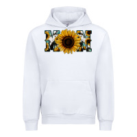 White Sunflower Cowhide Mom Urban Hoodie - Jasminsmagicworld