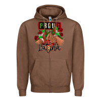 Chestnut Proud Latina Mexican sneakers Zipper Hoodie - RanaPortraitStore