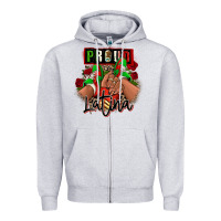 Heather Grey Proud Latina Mexican sneakers Zipper Hoodie - RanaPortraitStore
