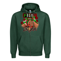 Sports Green Proud Latina Mexican sneakers Zipper Hoodie - RanaPortraitStore