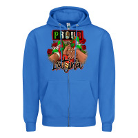 True Royal Proud Latina Mexican sneakers Zipper Hoodie - RanaPortraitStore