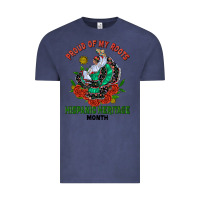Vintage Denim traditional lady hispanic heritage month Vintage Tee - BundleAndBundleShop