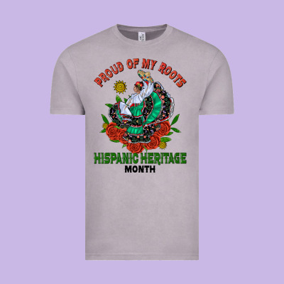 Traditional Lady Hispanic Heritage Month Vintage Tee Designed By Bundleandbundleshop