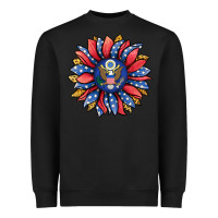 Black american sunflower Heavyweight Sweatshirt - Jasminsmagicworld