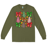 Army Green festive holiday decor Long Sleeve Tee - CowhideDigitalArt