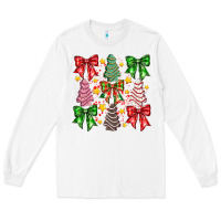 White festive holiday decor Long Sleeve Tee - CowhideDigitalArt