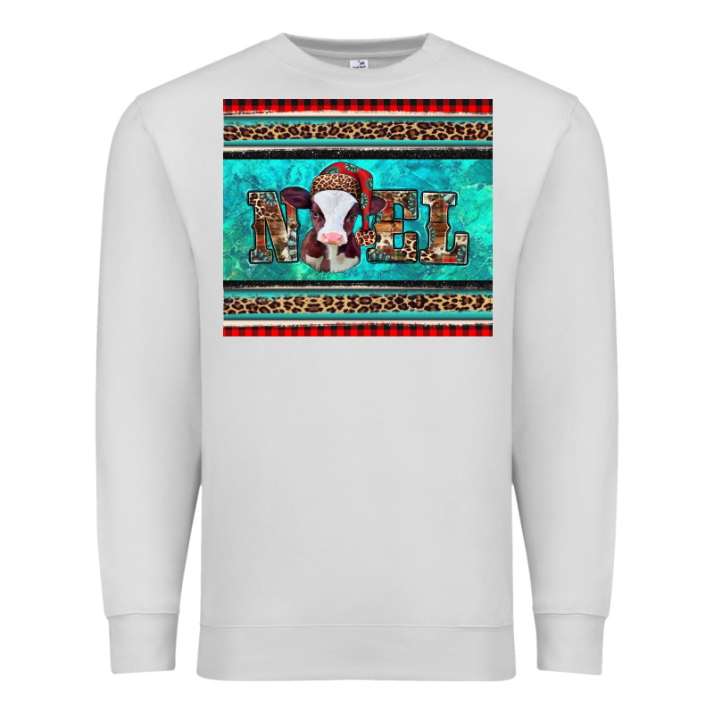 Western Christmas Baby Cow Noel Tumbler Premium Sweatshirt by Jasminsmagicworld | Teevron