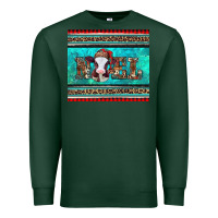Sports Green western christmas baby cow noel tumbler Premium Sweatshirt - Jasminsmagicworld