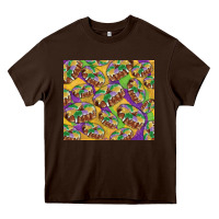 Chocolate Brown mardi gras king cake Heavy Core Tee - RanaPortraitStore