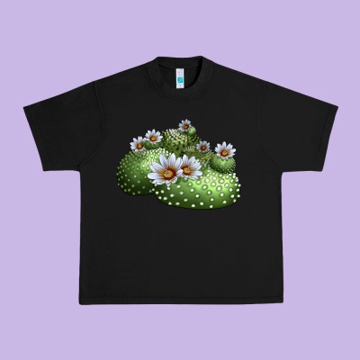 Blossfeldia Cactus Urban Heavy Tee Designed By Lillyallendesigns