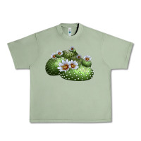 Oil Green Blossfeldia Cactus Urban Heavy Tee - LillyAllenDesigns