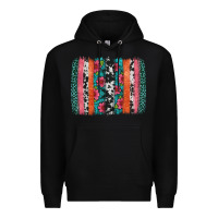 Black easter spring floral brushstroke Premium Hoodie - Artiststas