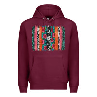 Burgundy easter spring floral brushstroke Premium Hoodie - Artiststas