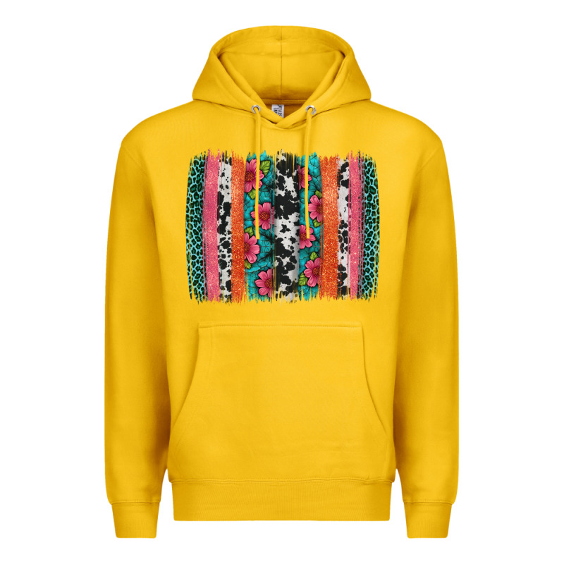 Easter Spring Floral Brushstroke Premium Hoodie by Artiststas | Teevron