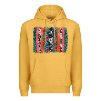 Mustard easter spring floral brushstroke Premium Hoodie - Artiststas