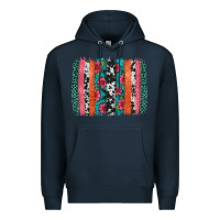 Navy easter spring floral brushstroke Premium Hoodie - Artiststas