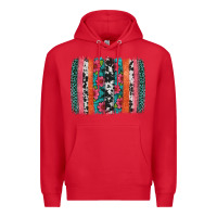 Red easter spring floral brushstroke Premium Hoodie - Artiststas