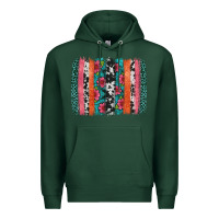 Sports Green easter spring floral brushstroke Premium Hoodie - Artiststas
