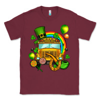 Burgundy St. Patrick's school bus Classic Tee - OliviaCreatesArt
