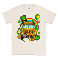 Natural St. Patrick's school bus Classic Tee - OliviaCreatesArt
