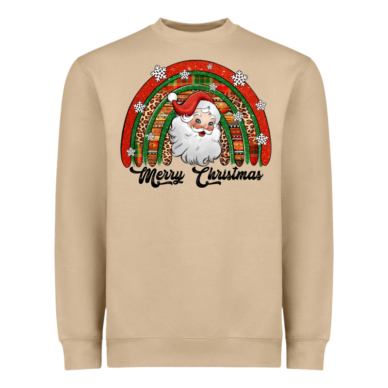 Merry Christmas Santa Rainbow Heavyweight Sweatshirt by Jasminsmagicworld | Teevron
