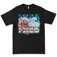 Black Born to be free Premium Tee - FaDigitalArtStudio