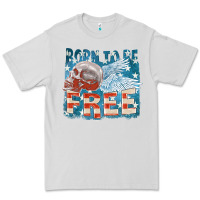 Dove Grey Born to be free Premium Tee - FaDigitalArtStudio