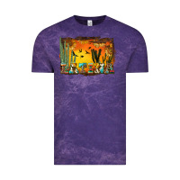 Cloud Purple western latina Vintage Tee - BundleAndBundleShop