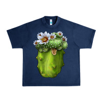 Navy Blossfeldia Cactus Urban Heavy Tee - LillyAllenDesigns