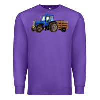 Purple Farm Tractor Premium Sweatshirt - RanaPortraitStore