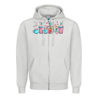 Dove Grey easter coffee cups libbey glass Zipper Hoodie - Jasminsmagicworld