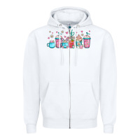 White easter coffee cups libbey glass Zipper Hoodie - Jasminsmagicworld