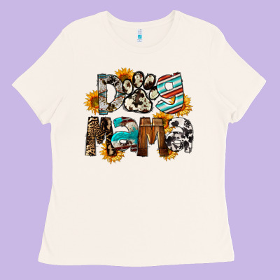 Dog Mama Ladies Tee Designed By Fadigitalartstudio