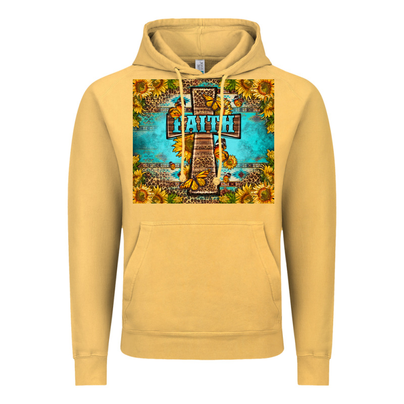 Western Faith Cross Butterfly Vintage Hoodie by LillyAllenDesigns | Teevron